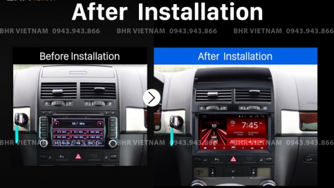 Màn hình DVD Android xe Volkswagen Touareg 2002 - 2010 | Gotech GT8 